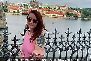 Czech Pickup Redhead Russian Tourist Throw up Blowjob added to  Sex KleoModel