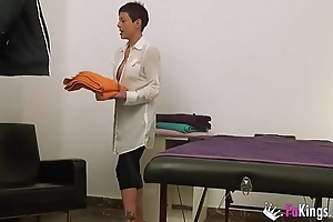 My name's Lisa, 37yo masseuse, and I will film myself shafting a patient
