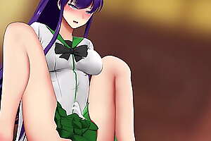 Highschool Be incumbent on A catch Sex「Saeko Busujima」[Deityhelles] 4K Hentai On Patreon (2D Hentai)