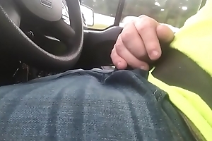Jerking on every side rub-down the car