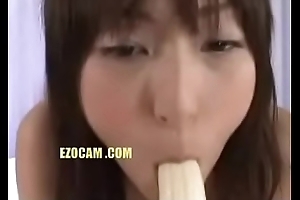 Sexy Pretty Mouldy Roasting Unladylike sucking increased by licking first of all Hot Banana increased by cream all over her !