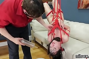 Kinky dame was brought in butt fissure asylum for awkward treatment