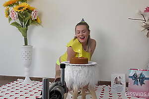 Happy B-DAY Timea Bella with drinking own piss, playing with huge toys, anal fisting, sex maschine, foot -fetish