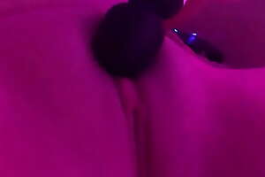 Magic Wand on clit with pulsating orgasm