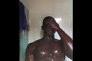 black challenge in shower