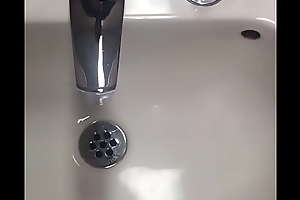 Cumming encircling my shcool making up sink