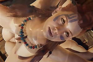 Horizon Expressionless Dawn - Aloy gets creampied - 3D Porn