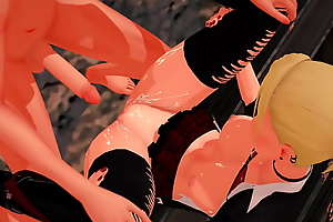 Futa - Attack on Titan - Annie Leonhart gets creampied by Mikasa Ackermann - 3D Porn