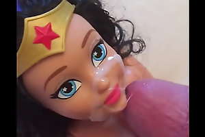 Wonder Doll Takes a Facial Barbie Doll Fetish Cum DC Mr Big Hero Girl