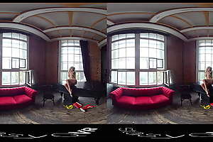 StasyQVR - 180 VR Porn Video - Boots 'n Blondes with MarbellaQ