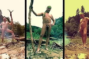 shameless nudist triptych - my shtick