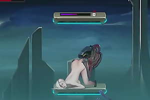 Taking kirmess skirt hentai having sex with aliens monsters bodies in Dark Fame action hentai ryona game new gameplay