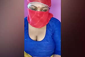 Indian Aunty Equally Her Big boobs live video