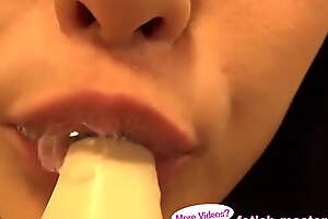 Japanese Asian Tongue Spit Face Nose Licking Sucking Kissing Handjob talisman - More at fetish-master porn movie 