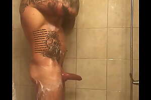 Showering with a raging hard-on!
